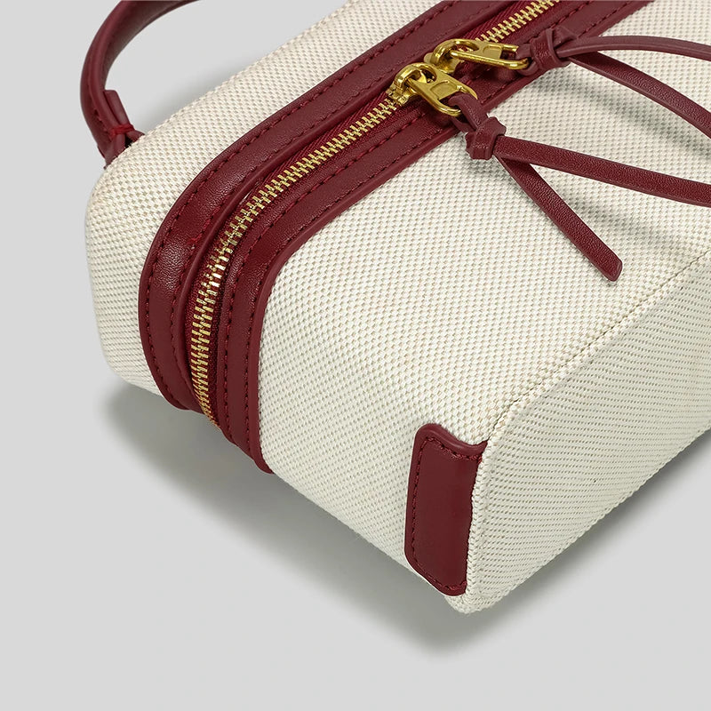 Umhängetasche Box Canva Fernanda
