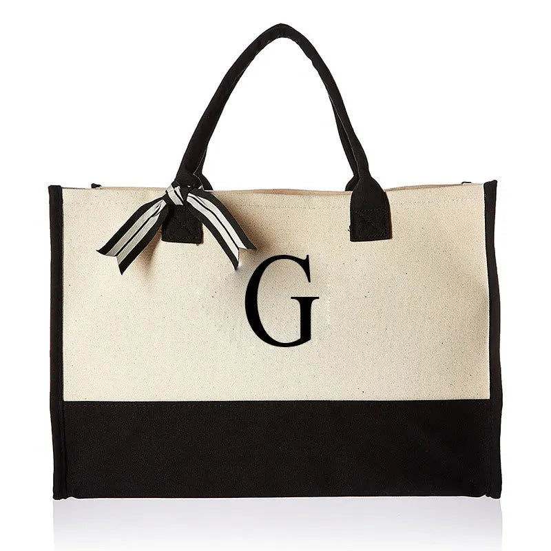 Tasche Canvas mit personalisierter Initiale