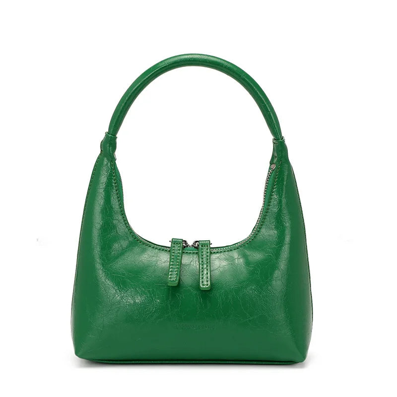 Baguette-Tasche aus Echtleder Aurora