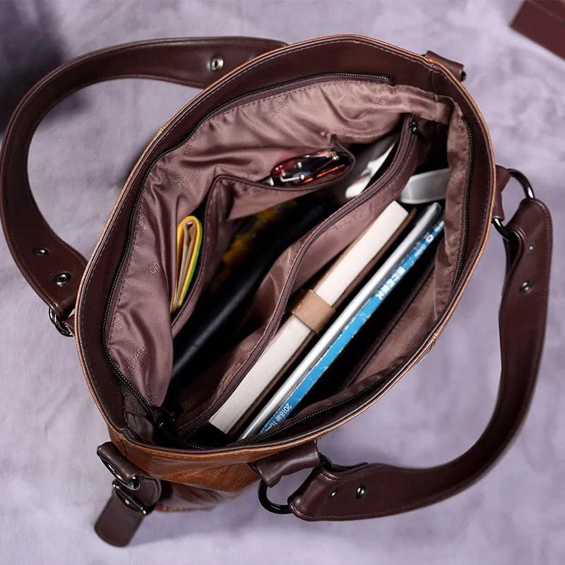 Tasche aus Echtleder - Olivia