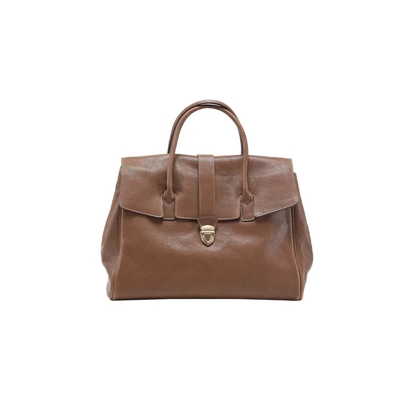 Tote-Tasche aus Echtleder Gabrielle