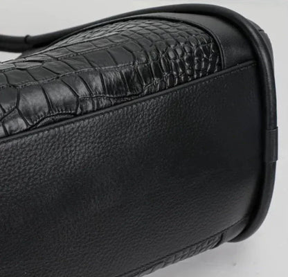Mittlere Tasche aus Echtleder Chloe Croco