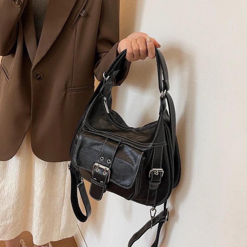 Tasche 2 in 1 aus Echtleder - Sofia