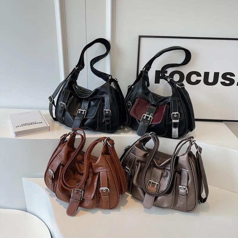 Tasche 2 in 1 aus Echtleder - Sofia