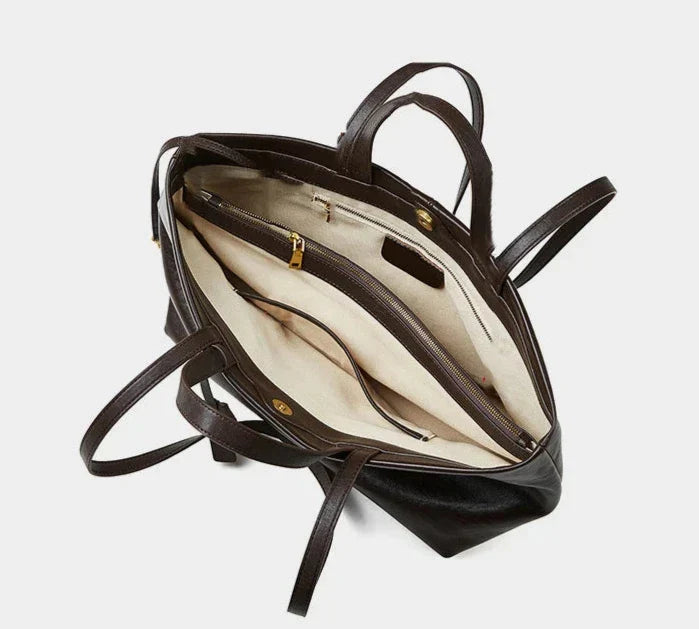 Tote-Tasche aus Echtleder Joana