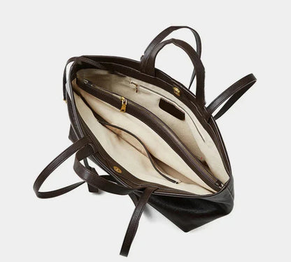 Tote-Tasche aus Echtleder Joana