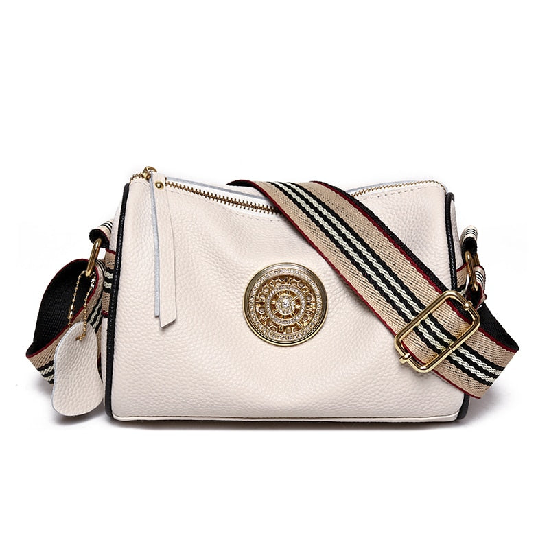 Kleine Schultertasche aus Leder - Orlane