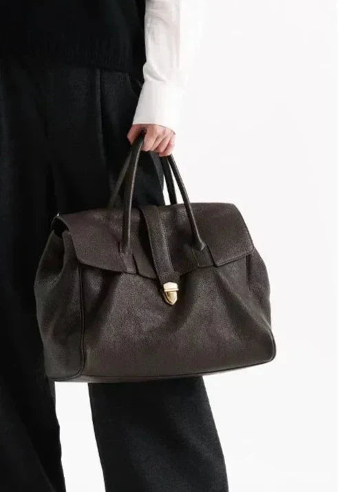 Tote-Tasche aus Echtleder Gabrielle