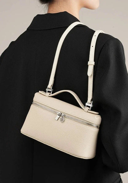 Kleine Tasche aus Echtleder Tote Rosa