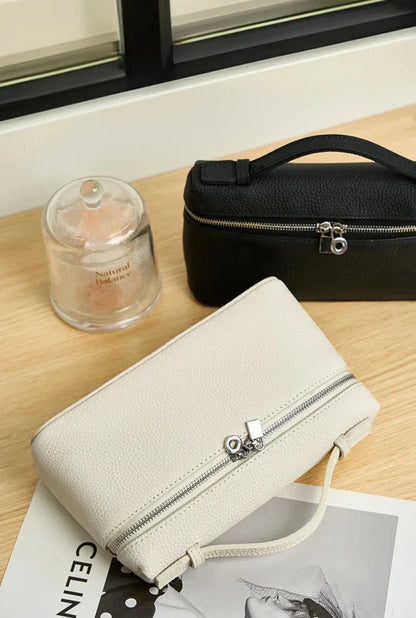 Kleine Tasche aus Echtleder Tote Rosa