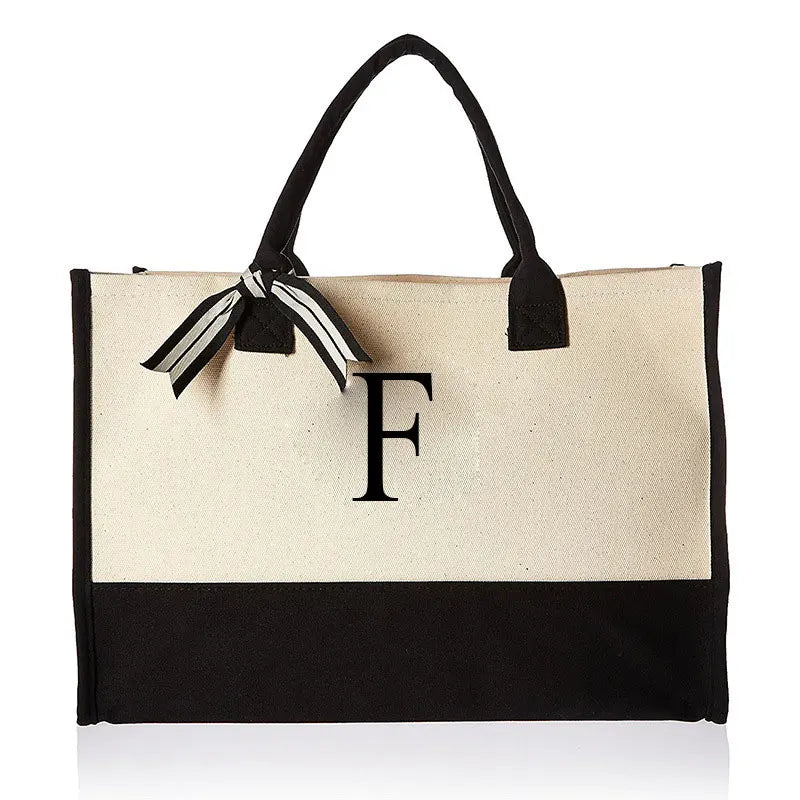 Tasche Canvas mit personalisierter Initiale
