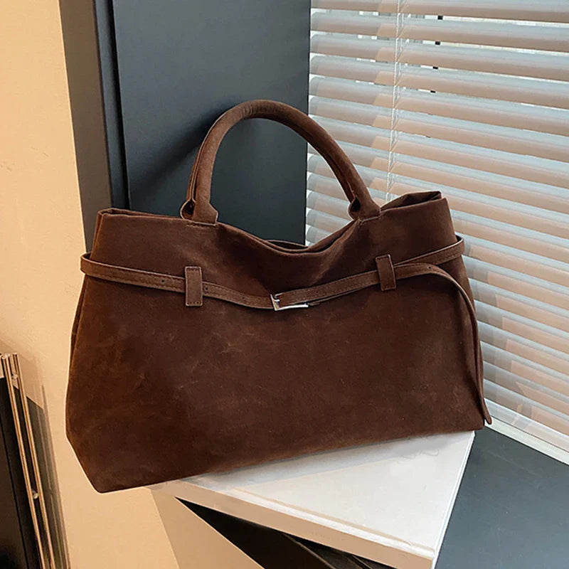 Damen-Tote-Tasche aus Wildleder - Esmé