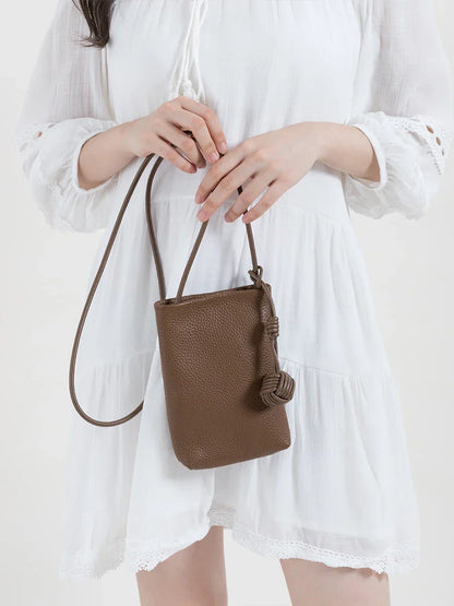 Kleine Handytasche aus Echtleder Sarah