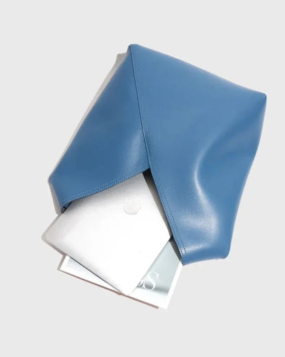 Große Shopper-Tasche aus Echtleder Rebeca