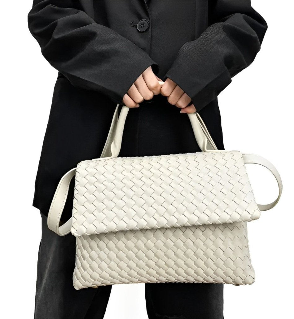 Geflochtene Tasche aus Echtleder Débora