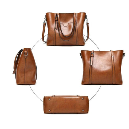Tasche aus Echtleder - Glamour