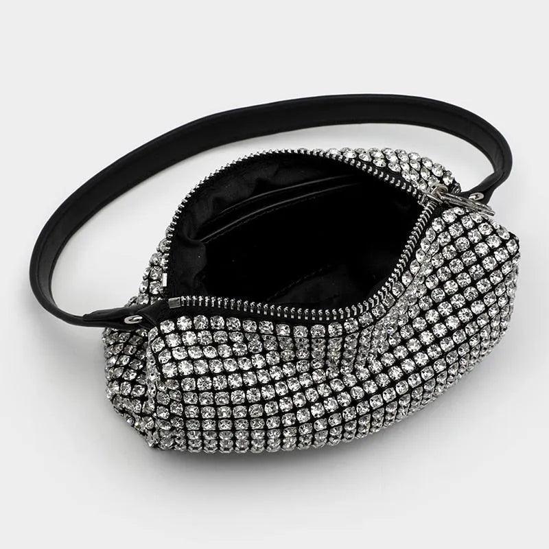 Kompakte Tasche mit Strass besetzt - Luxury