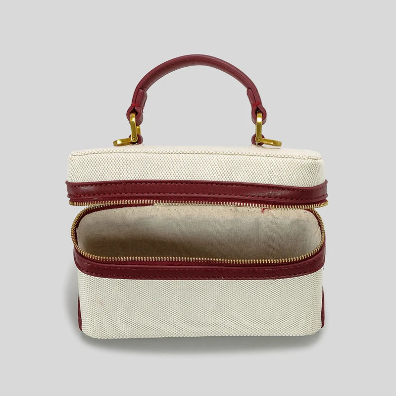 Umhängetasche Box Canva Fernanda