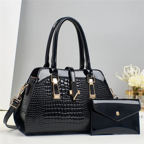 Set Tasche und Geldbörse aus Echtleder - Vian