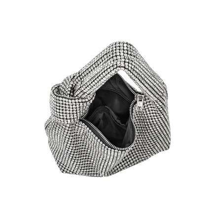 Baguette-Tasche Glanz Fabiana