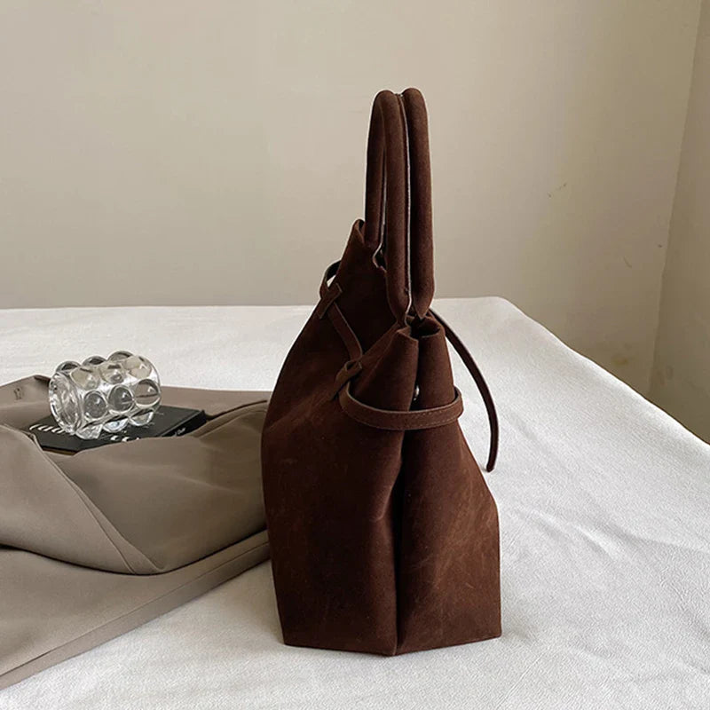Damen-Tote-Tasche aus Wildleder - Esmé