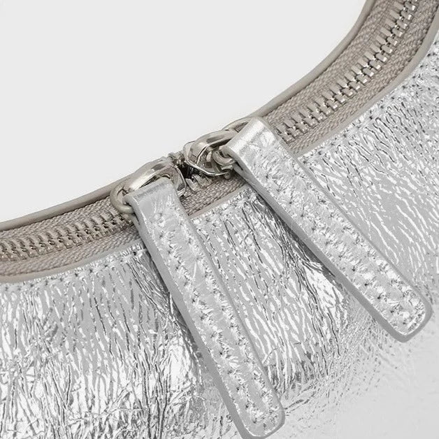Baguette-Tasche aus Echtleder Aurora