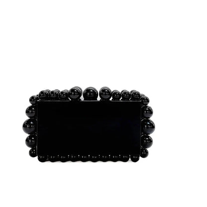 Clutch-Tasche aus Acryl in Marmoroptik