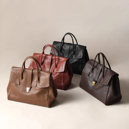 Tote-Tasche aus Echtleder Gabrielle