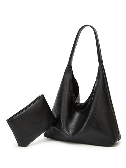 Messenger-Tasche aus Echtleder + Geldbörse aus Leder - Manz
