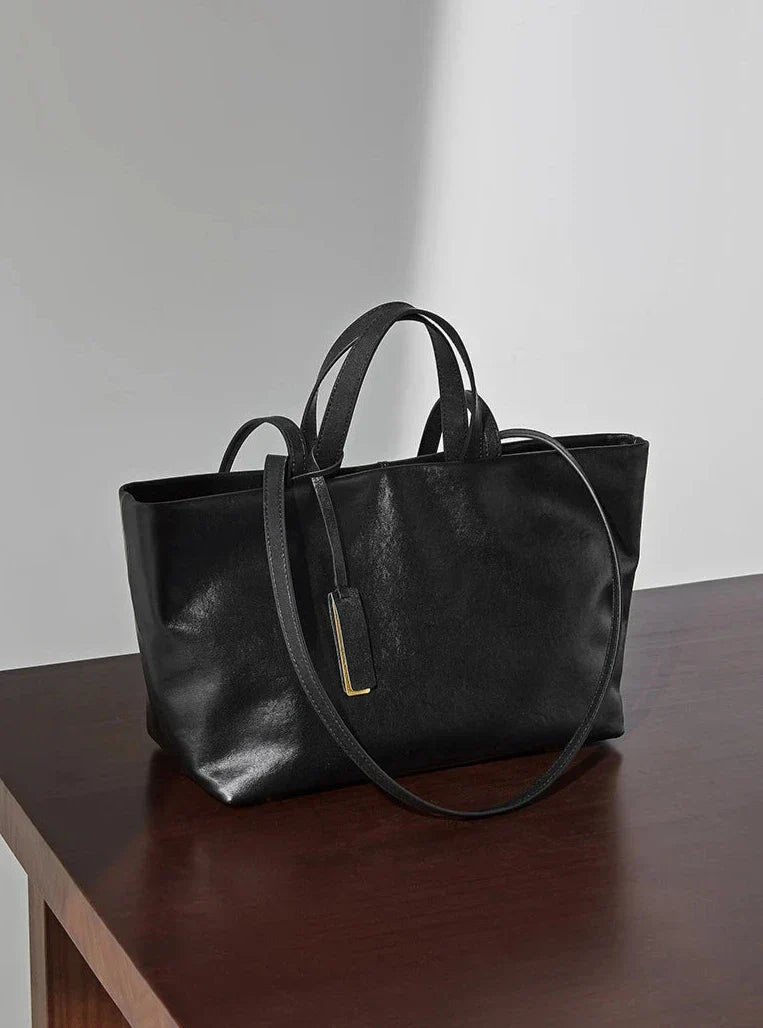 Tote-Tasche aus Echtleder Joana