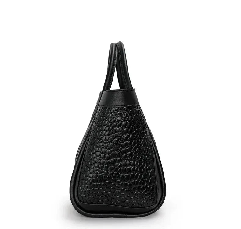 Mittlere Tasche aus Echtleder Chloe Croco