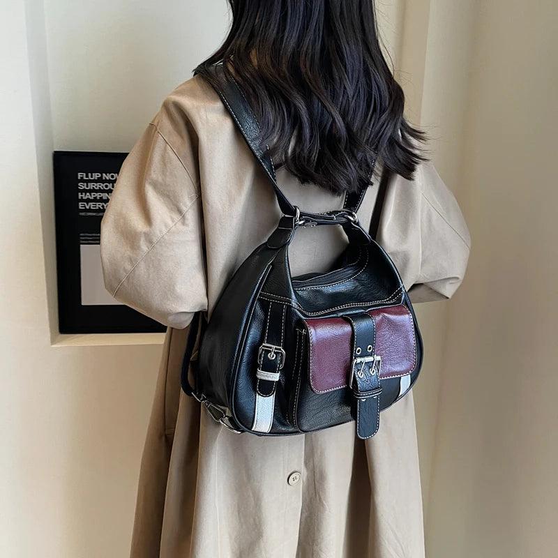 Tasche 2 in 1 aus Echtleder - Sofia