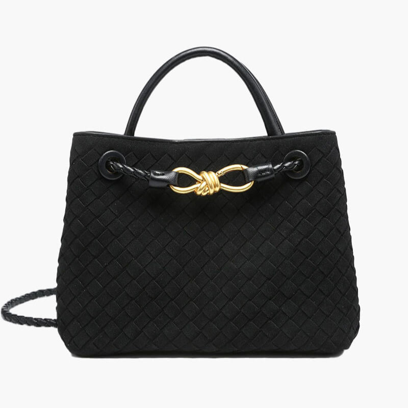 Mittelgroße Tote-Tasche aus Wildleder Jéssica