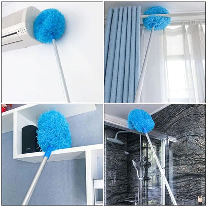 Adjustable Circular Dust Duster Portable Scalable Household Cleaning Brush Ceiling Fan Cabinet Duster Accessories Dust Cleaner - Lily Depot