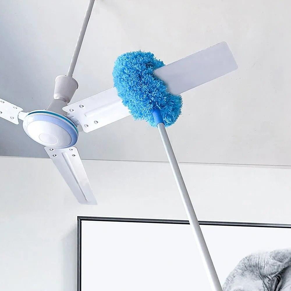 Adjustable Circular Dust Duster Portable Scalable Household Cleaning Brush Ceiling Fan Cabinet Duster Accessories Dust Cleaner - Lily Depot