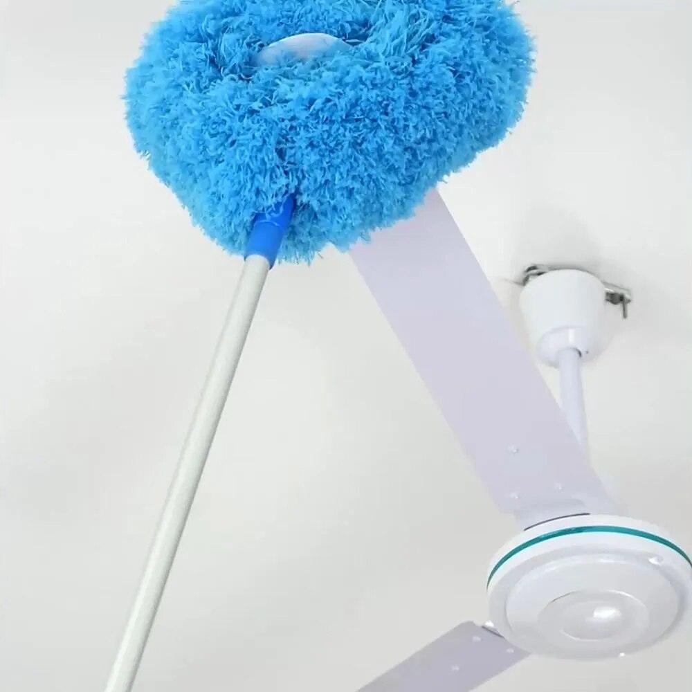 Adjustable Circular Dust Duster Portable Scalable Household Cleaning Brush Ceiling Fan Cabinet Duster Accessories Dust Cleaner - Lily Depot