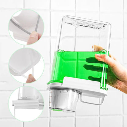Airtight Laundry Detergent Dispenser Leak-Proof Refillable Empty Tank for Powder Softener Bleach Storage Container with Labels - Lily Depot