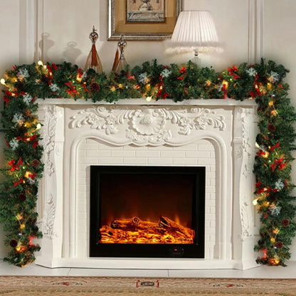 Artificial Christmas Fireplace Garland Wreath Pine Tree Ornament - Lily Depot