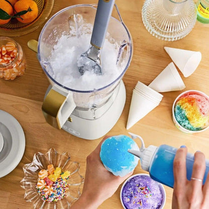 2023 New Beautiful Slush Crush 60 Oz 4-Speed Frozen Drink Maker, White Icing By Drew Barrymore - Lily Depot