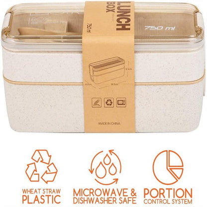 Bento Box Leakproof Lunch Containers Cute Lunch Boxes for Kids Chopsticks Dishwasher Microwave Safe Lunch Food Container - Lily Depot