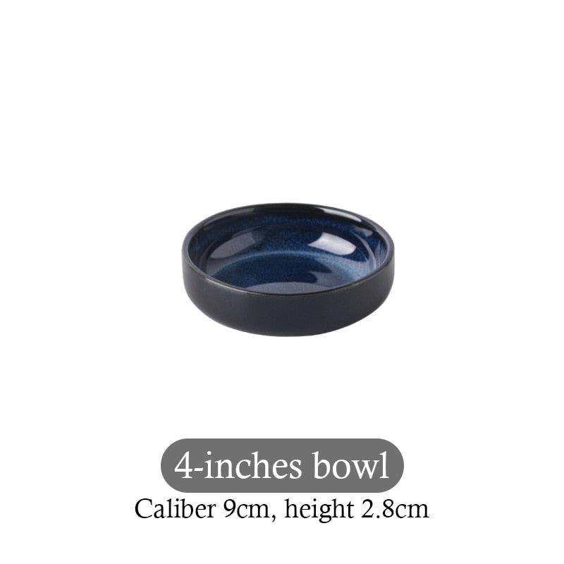 Blue Kiln Transformed Ceramic Tableware Dinner Plates Set Dish Kitchen Dishes Plate Sets Charger Eat Dining Bar Home Garden - Lily Depot