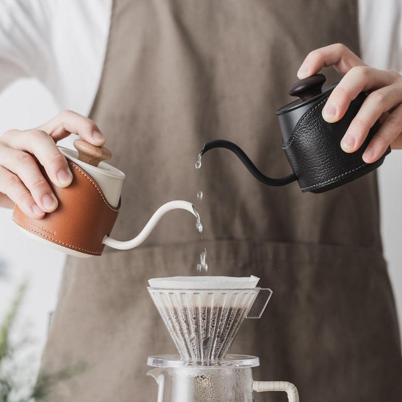 CAFEDE KONA Handleless small Drip Kettle Pour Over Kettle Coffee Pot 360ml Enables You To Brew More Flexibly And Easily - Lily Depot