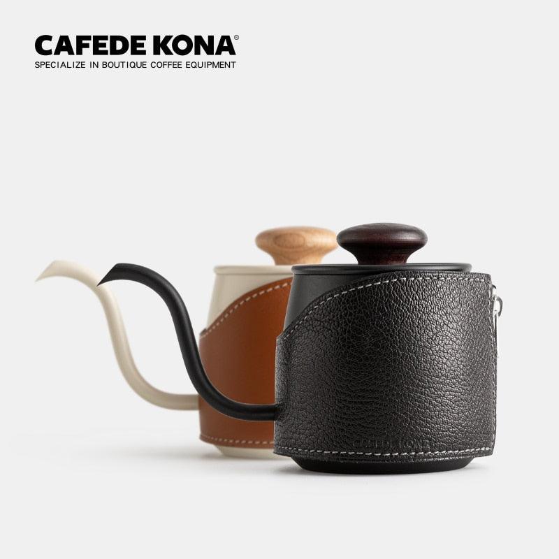 CAFEDE KONA Handleless small Drip Kettle Pour Over Kettle Coffee Pot 360ml Enables You To Brew More Flexibly And Easily - Lily Depot