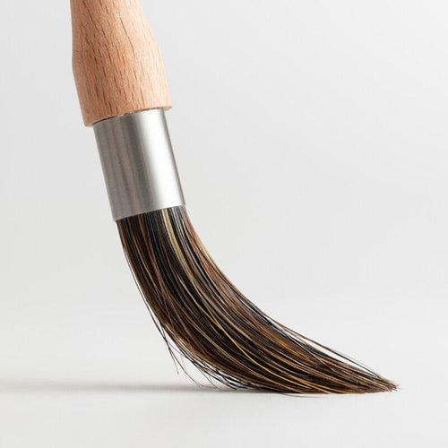 CAFEDE KONA wooden handle cleaning brush bristles Coffee grinder cleaning brush Desktop brush cafe bar household coffee brush - Lily Depot