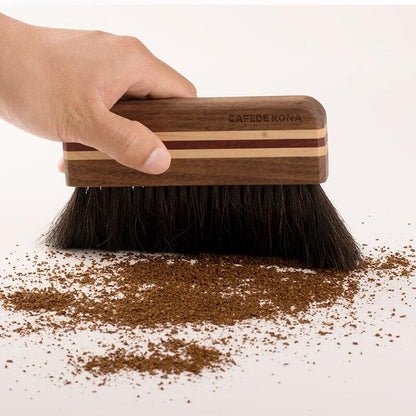 CAFEDEKONA bar brush barista tools beech grinder brush bristle table cleaner solid wood handle brush Clean coffee grinder - Lily Depot
