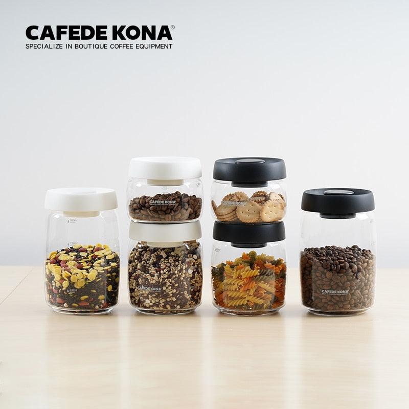 CAFEDEKONA Glass Canister Vacuum Glass Sealed Tank Borosilicate Glass Storage Jar With Lid Food Storage Jar Kitchen Storage Box - Lily Depot