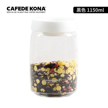 CAFEDEKONA Glass Canister Vacuum Glass Sealed Tank Borosilicate Glass Storage Jar With Lid Food Storage Jar Kitchen Storage Box - Lily Depot