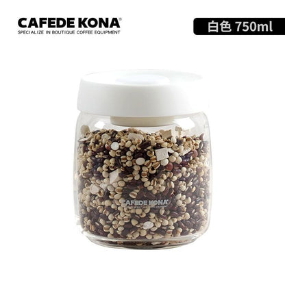 CAFEDEKONA Glass Canister Vacuum Glass Sealed Tank Borosilicate Glass Storage Jar With Lid Food Storage Jar Kitchen Storage Box - Lily Depot