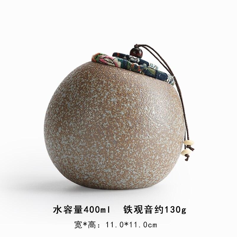 Ceramic Tea Caddy Sealed Jar Stoneware Storage Box Food Container Storage Tank Tea Box Tea Organizer Candy Jar Decorative Jars - Lily Depot