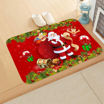 Christmas Door Mat Santa Claus Outdoor Carpet Merry Christmas Decorations For Home 2023 Navidad Xmas Ornament New Year 2024 - Lily Depot